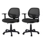 Artiss 2x Mesh Office Chair Computer Gaming Desk Chairs Work Study Mid Back Black OCHAIR-H-FZ14-BKX2