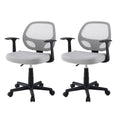 Artiss 2x Mesh Office Chair Computer Gaming Desk Chairs Work Study Mid Back Grey OCHAIR-H-FZ14-GYX2