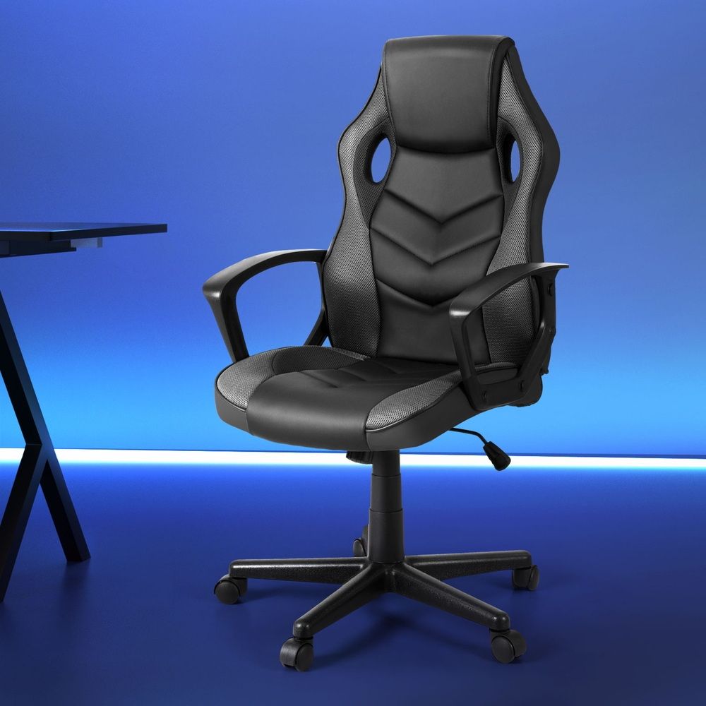 Artiss Gaming Office Chair Computer Chairs Grey OCHAIR-H-GAME-GY