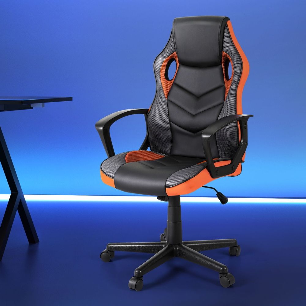 Artiss Gaming Office Chair Computer Executive Racing Chairs High Back Orange OCHAIR-H-GAME-OR