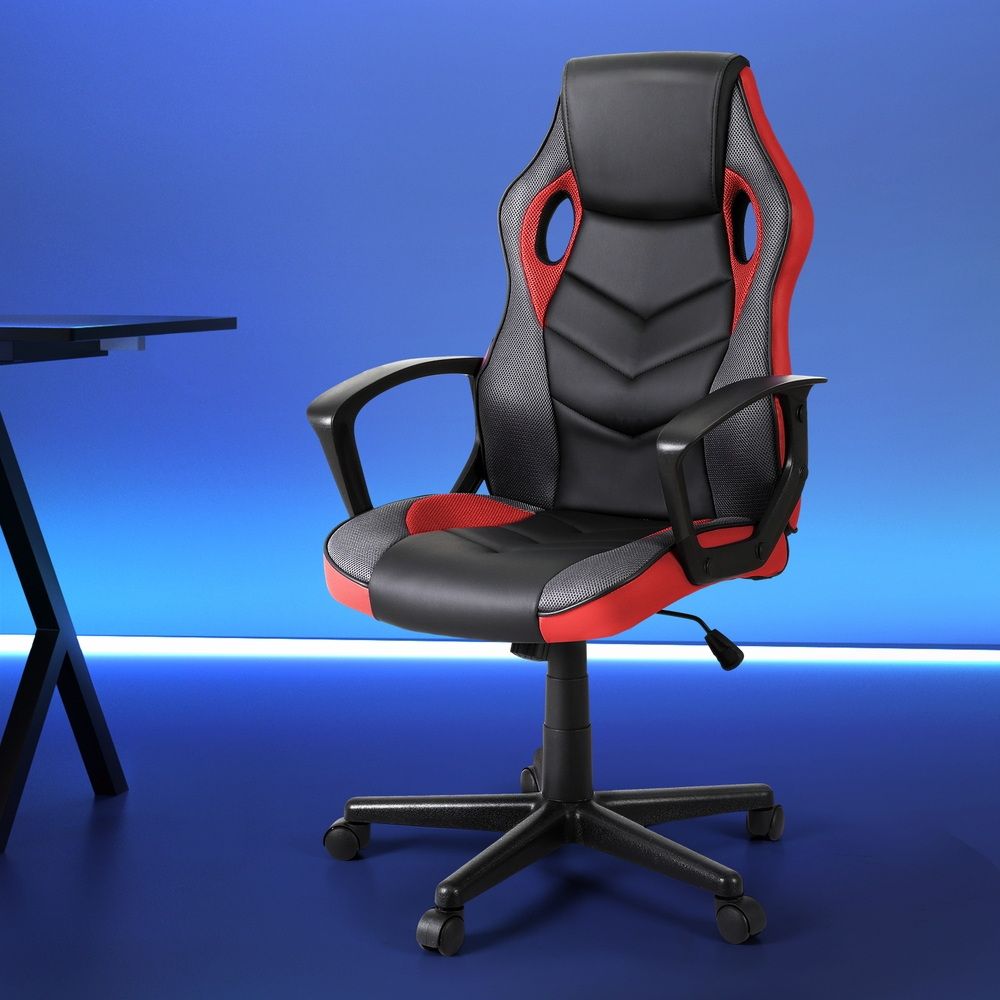 Artiss Gaming Office Chair Computer Chairs Red OCHAIR-H-GAME-RD