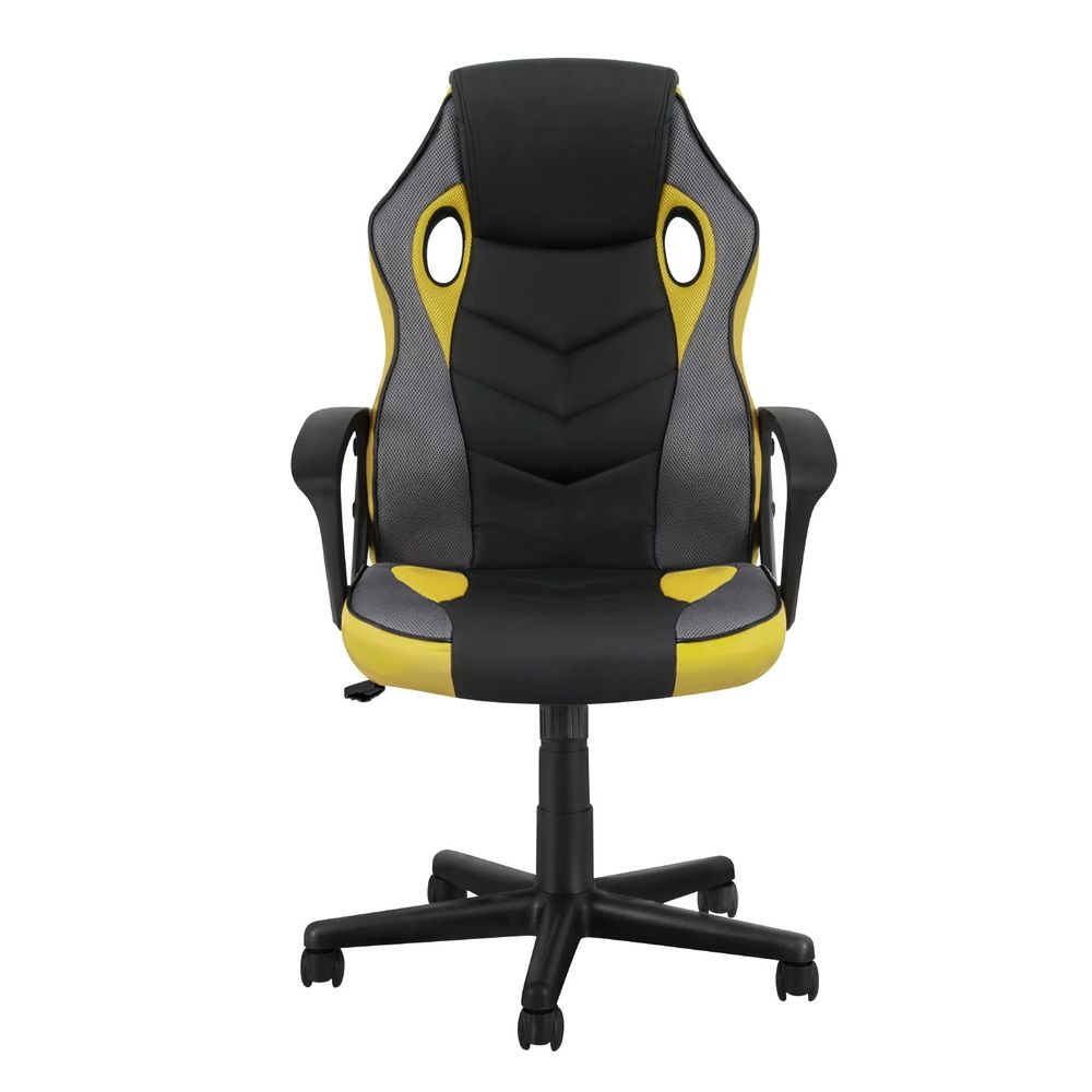 Artiss Gaming Office Chair Computer Executive Racing Chairs High Back Yellow OCHAIR-H-GAME-YE