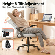 Artiss Mesh Office Chair Mid Back Grey OCHAIR-H-M02-GY