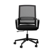 Artiss Mesh Office Chair Computer Gaming Desk Chairs Work Study Mid Back Black OCHAIR-K-MESH-BK