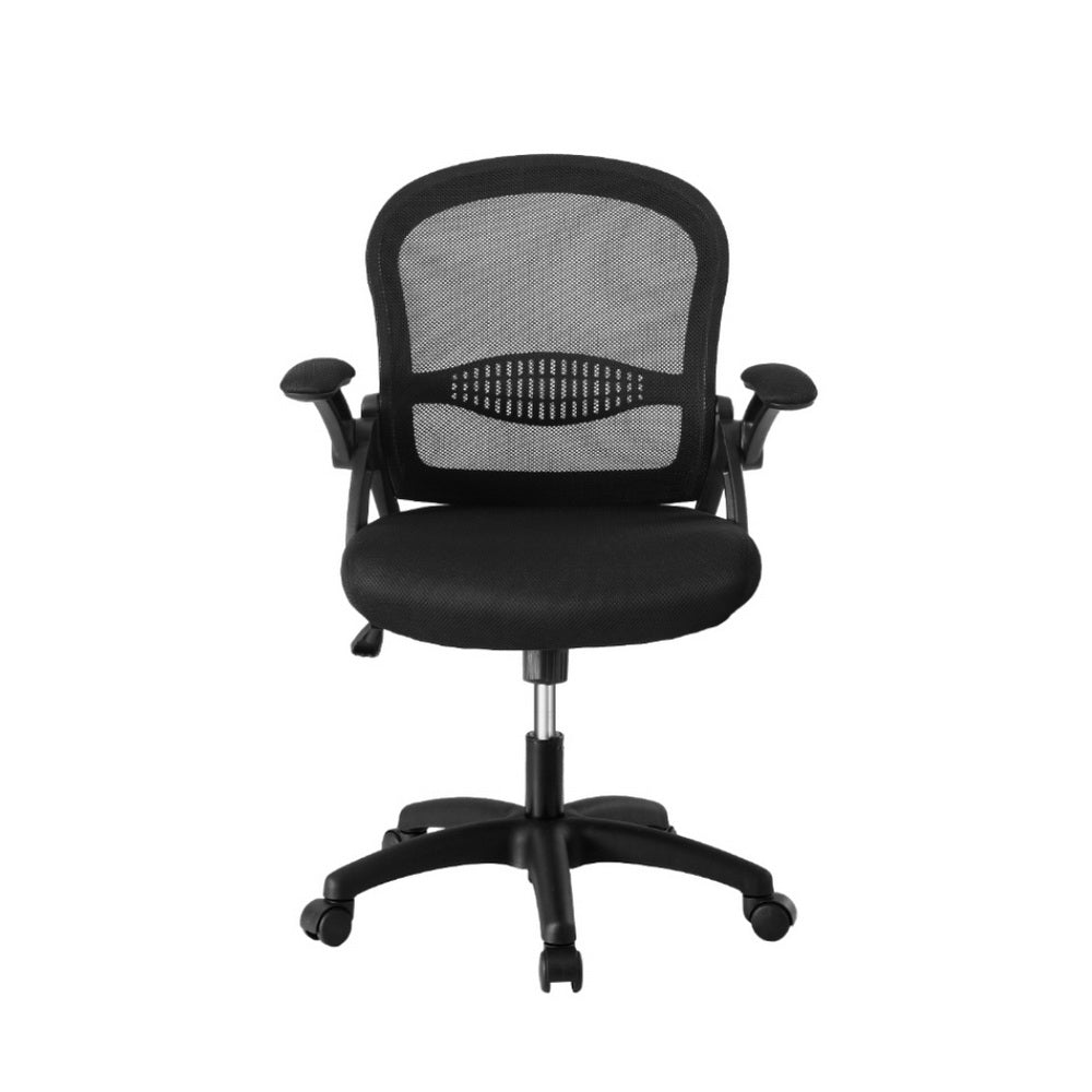 Artiss Mesh Office Chair Computer Gaming Desk Chairs Work Study Mid Back OCHAIR-L-2013-BK