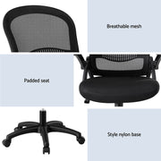 Artiss 2x Mesh Office Chair Computer Gaming Desk Chairs Work Study Mid Back OCHAIR-L-2013-BKX2