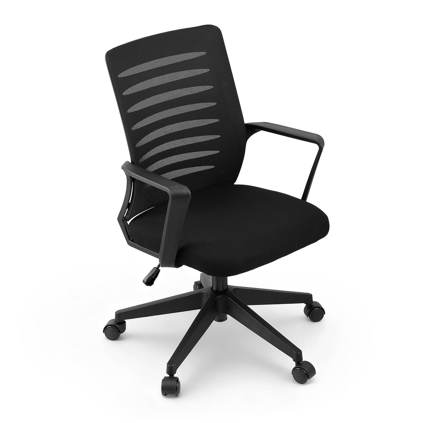 Artiss Ergonomic Office Chair Mesh Computer Desk Chairs with Lumbar Support, Height Adjustment Swivel Chair OCHAIR-L-2014-BK