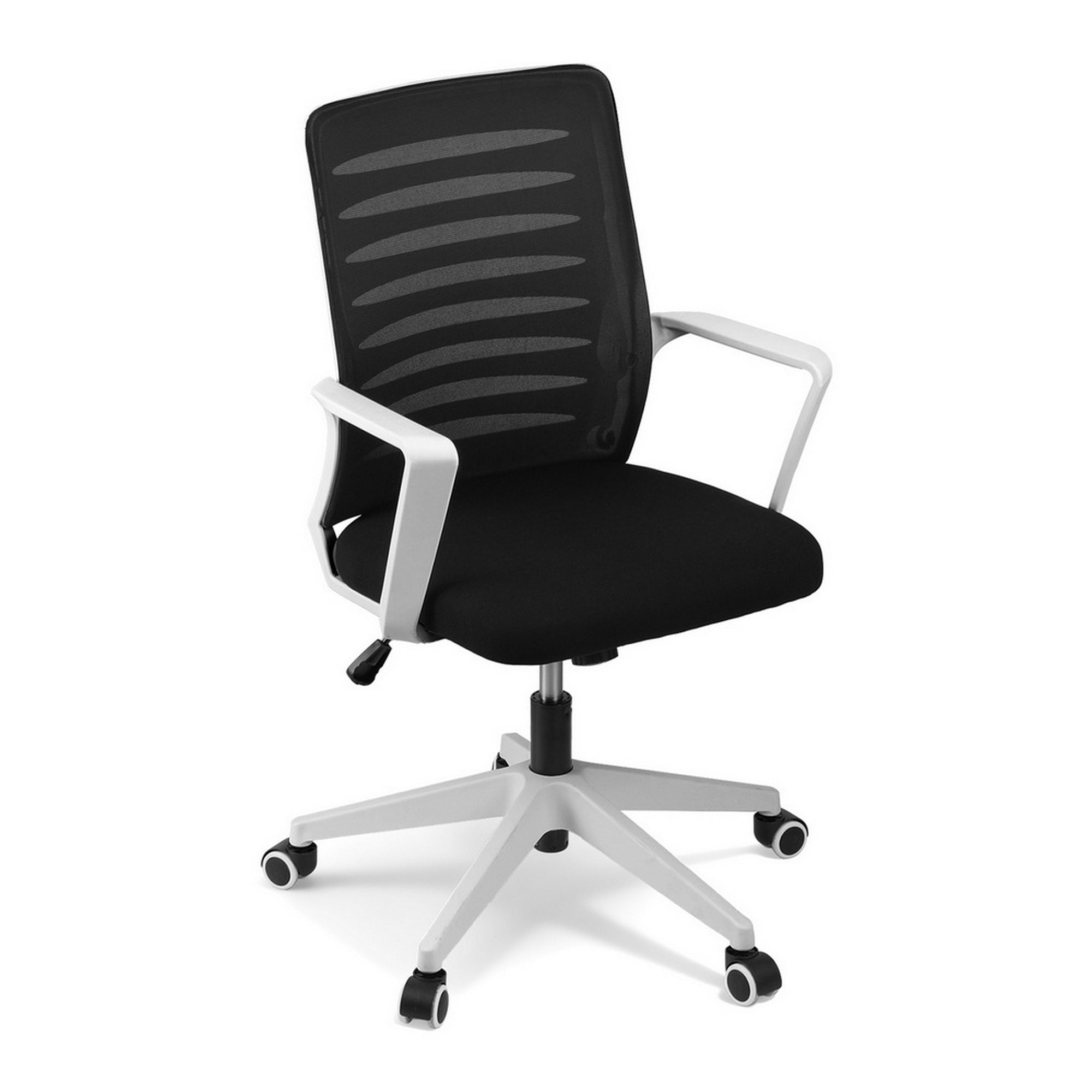 Artiss Ergonomic Office Chair Mesh Computer Desk Chairs with Lumbar Support, Height Adjustment Swivel Chair OCHAIR-L-2014-WH-BK