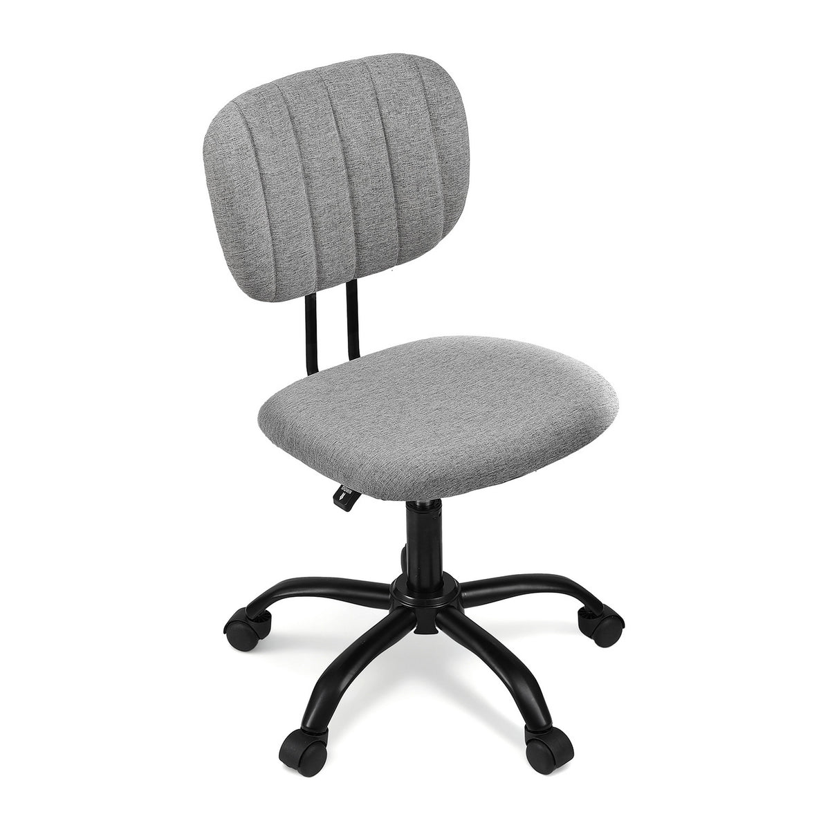Artiss Armless Office Chair with Wheels, Ergonomic 360 degrees Swivel Home Office Desk Chair, Height OCHAIR-M-1142-GY