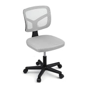 Artiss Armless Office Chair with Wheels, Ergonomic 360 degrees Swivel Home Office Desk Chair, Height OCHAIR-M-2421-GY