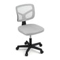 Artiss Armless Office Chair with Wheels, Ergonomic 360 degrees Swivel Home Office Desk Chair, Height OCHAIR-M-2421-GY