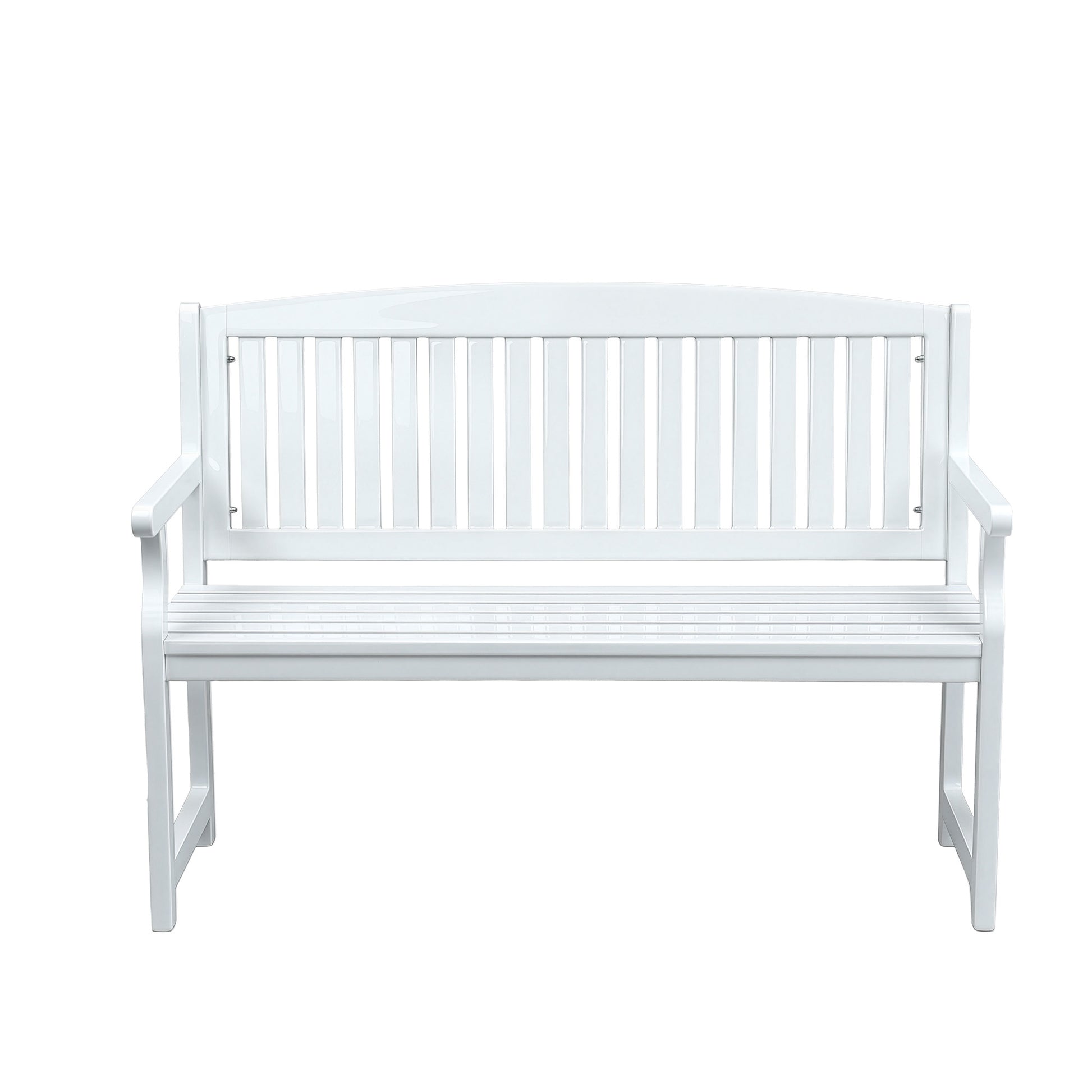 Gardeon Outdoor Garden Bench Wooden 2 Seater Lounge Chair Patio Furniture White ODB-4412W-WH