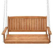 Gardeon Porch Swing Chair With Chain Outdoor Furniture Wooden Bench 2 Seater ODF-B-SWING-TK
