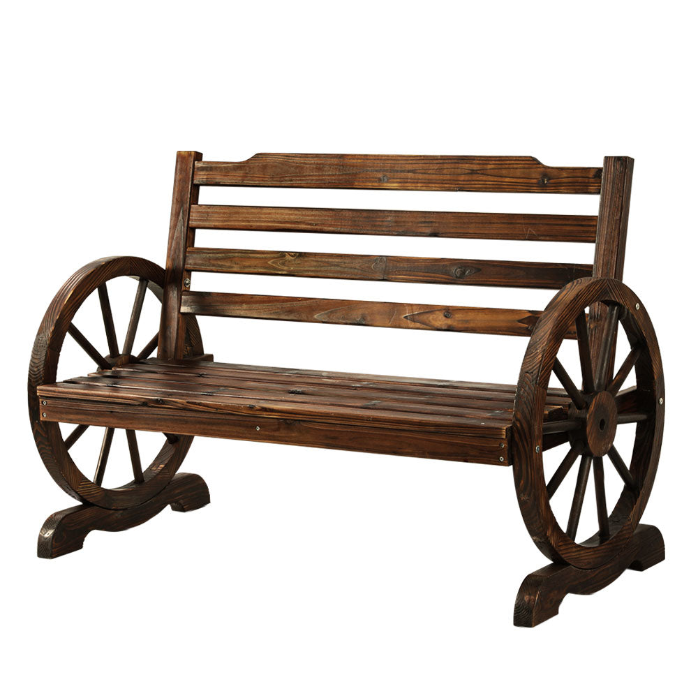 Gardeon Wooden Garden Bench Seat Outdoor Furniture Wagon Chair Patio Lounge ODF-B-WAGON-CC