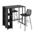 Gardeon Outdoor Bar Set Patio Furniture Dining Chairs Table and Chairs Wicker ODF-BA-TW-STORE-SET