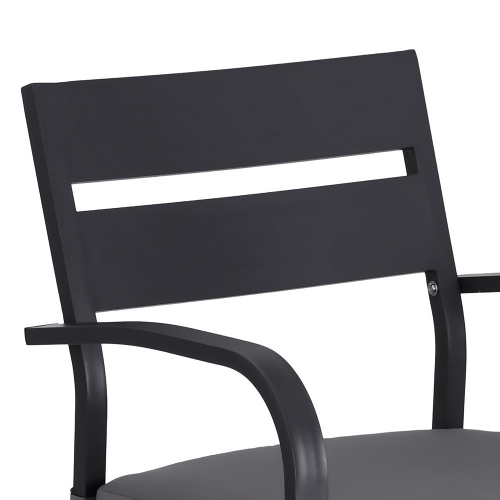 Gardeon Outdoor Bar Set 5-Piece Patio Dining Chairs Aluminium Table Stools ODF-BARSET-BK-5SET-AB