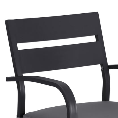 Gardeon Outdoor Bar Set 5-Piece Patio Dining Chairs Aluminium Table Stools ODF-BARSET-BK-5SET-AB