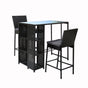 Gardeon 3-Piece Outdoor Bar Set Patio Dining Chairs Wicker Table Stools ODF-BARSET-STORE-3SET
