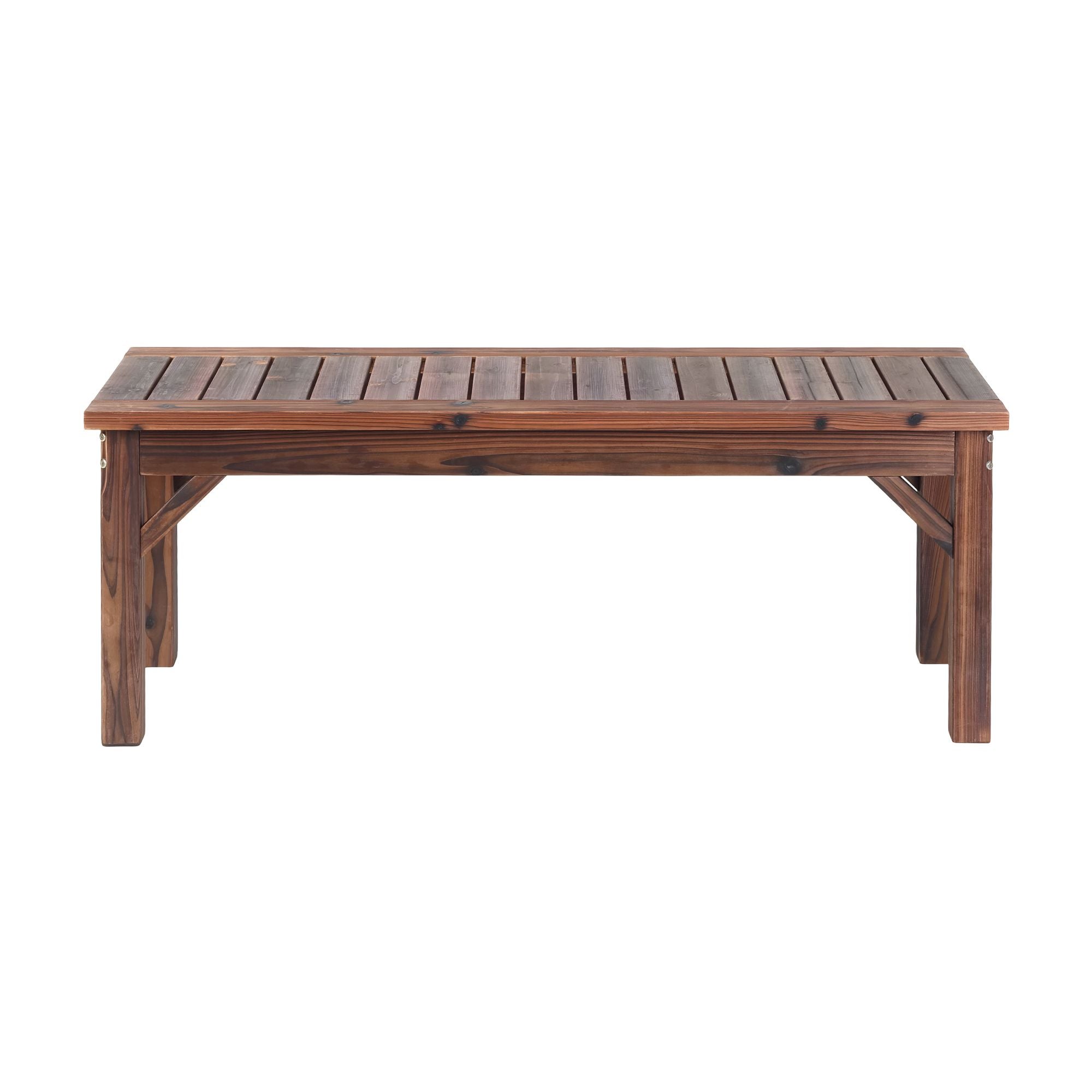 Gardeon Garden Benches Garden Seating Backless Timber Seat 120cm Brown