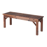 Gardeon Garden Benches Garden Seating Backless Timber Seat 120cm Brown