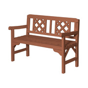 Gardeon Outdoor Garden Bench Wooden Chair 2 Seat Patio Furniture Lounge Natural ODF-BENCH-2SEAT-NTL