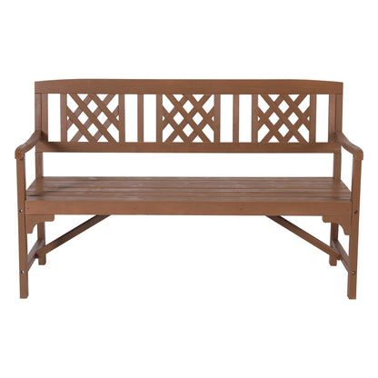 Gardeon Outdoor Garden Bench Wooden Chair 3 Seat Patio Furniture Lounge Natural ODF-BENCH-3SEAT-NTL-AB