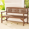 Gardeon Outdoor Garden Bench Wooden Chair 3 Seat Patio Furniture Lounge Natural ODF-BENCH-3SEAT-NTL-AB