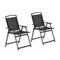 Gardeon Outdoor Chairs Portable Folding Camping Chair Steel Patio Furniture ODF-CHAIR-FOLD-BK-2X