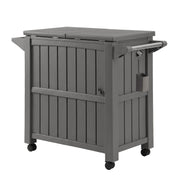 Gardeon Outdoor Storage Cabinet Box 80L Ice Bucket Cooler Rolling Serving Cart Kitchen Trolley Brown