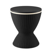 Gardeon Outdoor Bar Table Portable Ice Bucket Cooler 30L Adjustable Top Black