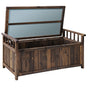 Gardeon Outdoor Storage Bench Box Wooden Garden Toy Tool Shed Patio Furniture Charcoal ODF-OSB-WDL-CC