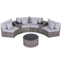 Gardeon 4 Seater Outdoor Sofa Set 7PCS Table Chair Set Garden Rattan Patio Furniture ODF-SOFA-7PC-RTA-GE-ABC