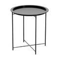Gardeon Coffee Side Table Steel Outdoor Furniture Indoor Desk Patio Garden ODF-TB-ST606-BK