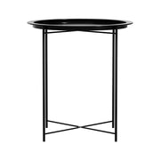 Gardeon Coffee Side Table Steel Outdoor Furniture Indoor Desk Patio Garden ODF-TB-ST606-BK