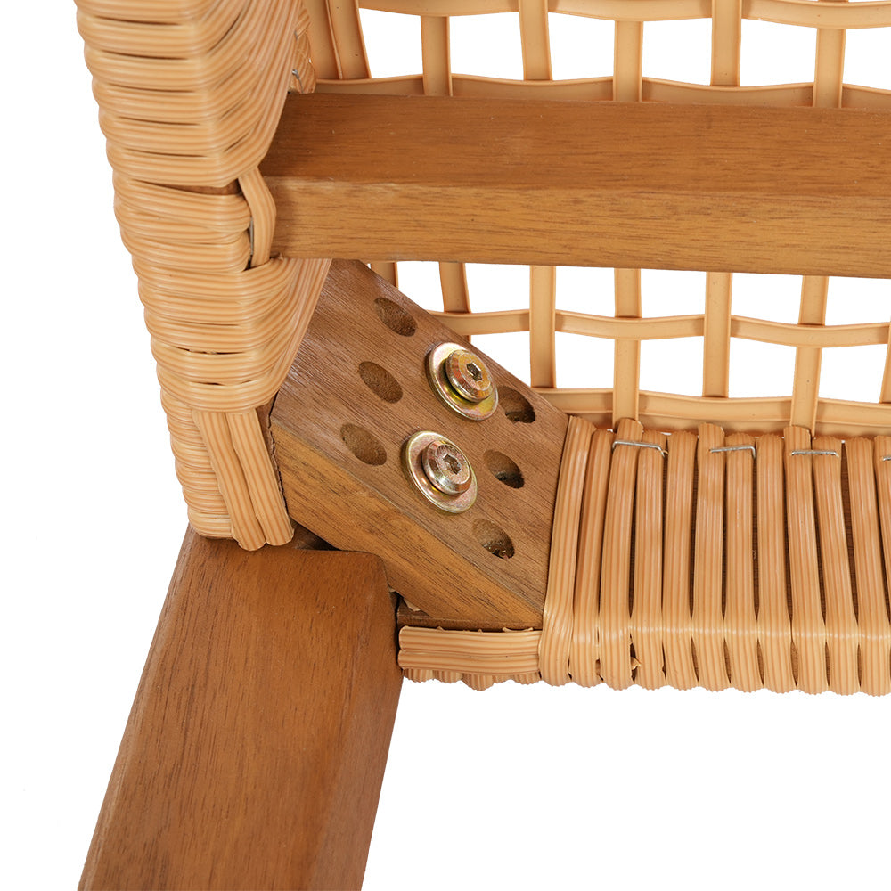 Gardeon Outdoor Garden Bench Seat Dining Acacia Wood 2-Seater Patio Furniture ODF-V-BENCH-TK