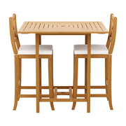 Gardeon 5-Piece Outdoor Bar Set Acacia Wood Bistro Patio Table Stools ODF-V-BT-TK-AB