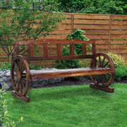 Gardeon Outdoor Garden Bench Wooden 3 Seater Wagon Chair Lounge Patio Furniture ODF-WAGON-3S-V-CC
