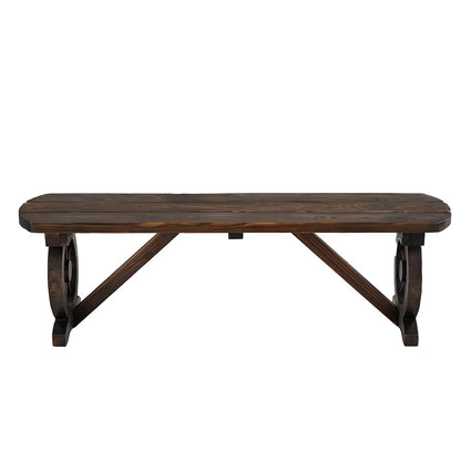Gardeon Outdoor Garden Bench Seat Wooden Patio Furniture Wagon Dining Chair ODF-WAGON-NBR-CC