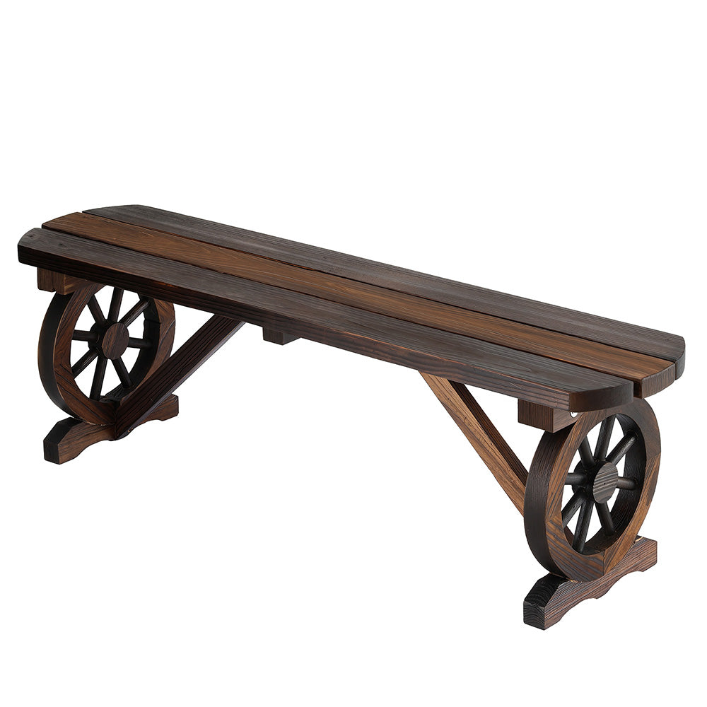 Gardeon Outdoor Garden Bench Seat Wooden Patio Furniture Wagon Dining Chair ODF-WAGON-NBR-CC