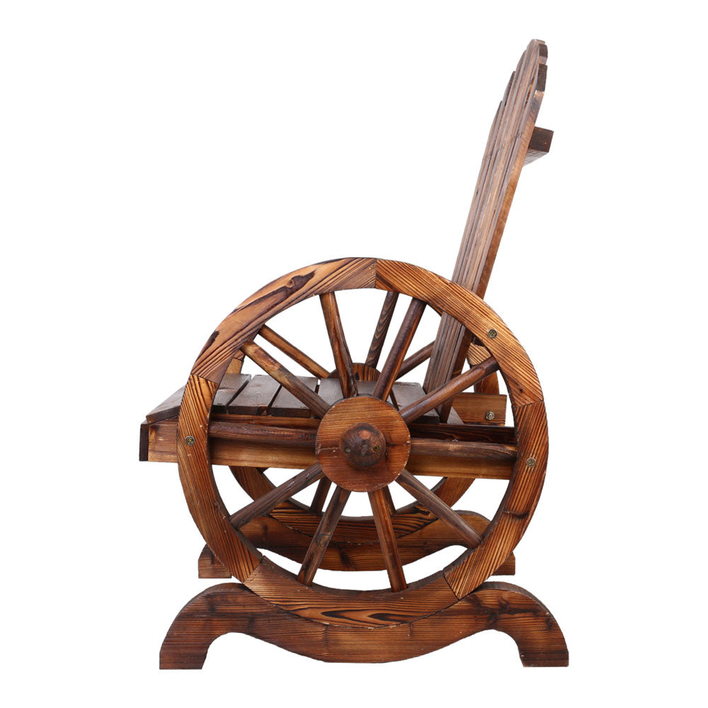 Gardeon Wooden Wagon Chair Outdoor ODF-WAGON-SINGLE-CC