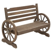Gardeon Outdoor Garden Bench Wooden 2 Seat Wagon Chair Patio Furniture Teak ODF-WAGON-TK