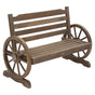Gardeon Outdoor Garden Bench Wooden 2 Seat Wagon Chair Patio Furniture Teak ODF-WAGON-TK