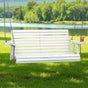 Gardeon Porch Outdoor Swing Chair With Cup Holder Wooden Furniture 2 Seater ODS-W2S-CUP-WH