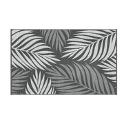 Gardeon Outdoor Rugs 152x244cm Large Carpet Reversible Area Mat PP Dual-Sided Patio Rug Leaf OR-5X8FT-LEAF-GY