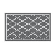 Gardeon Outdoor Rugs 152x244cm Large Carpet Reversible Area Mat PP Dual-Sided Patio Rug Maroc OR-5X8FT-MAROC-GY