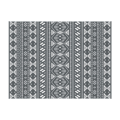 Gardeon Outdoor Rugs 274x366cm Large Carpet Reversible Area Mat PP Dual-Sided Patio Rug Bohemian OR-9X12FT-ARGYLE-GY