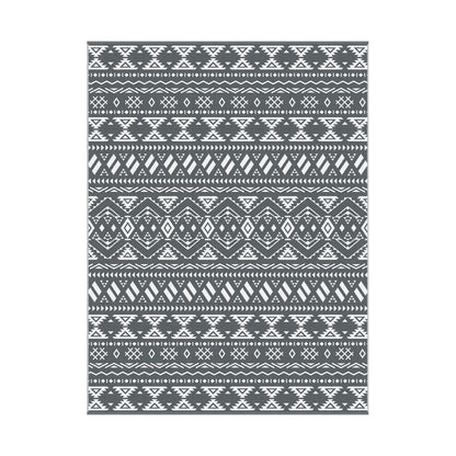 Gardeon Outdoor Rugs 274x366cm Large Carpet Reversible Area Mat PP Dual-Sided Patio Rug Bohemian OR-9X12FT-ARGYLE-GY