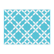 Gardeon Outdoor Rugs 274x366cm Large Carpet Reversible Area Mat PP Dual-Sided Patio Rug Light Blue OR-9X12FT-FLORAL-GN