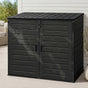 Gardeon Outdoor Storage Box 1170L Container Lockable Cabinet Tool Organizer Shed Black OSB-1170L-ABK