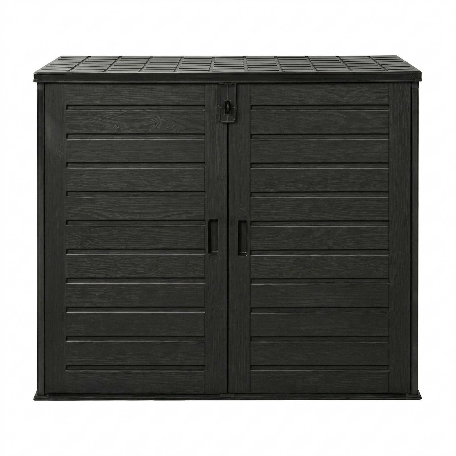 Gardeon Outdoor Storage Box 1170L Container Lockable Cabinet Tool Organizer Shed Black OSB-1170L-ABK